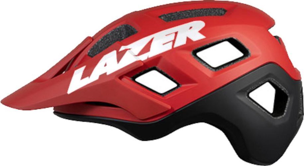 Lazer Fietshelm Coyote Unisex Rood/wit Maat 52-56 Cm
