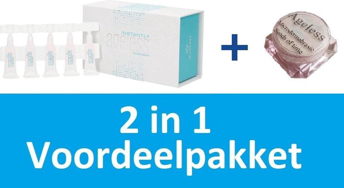 Instantly Ageless 5 pipetjes + Sands of Time - Microdermabrasie 6 ml - Voordeelverpakking