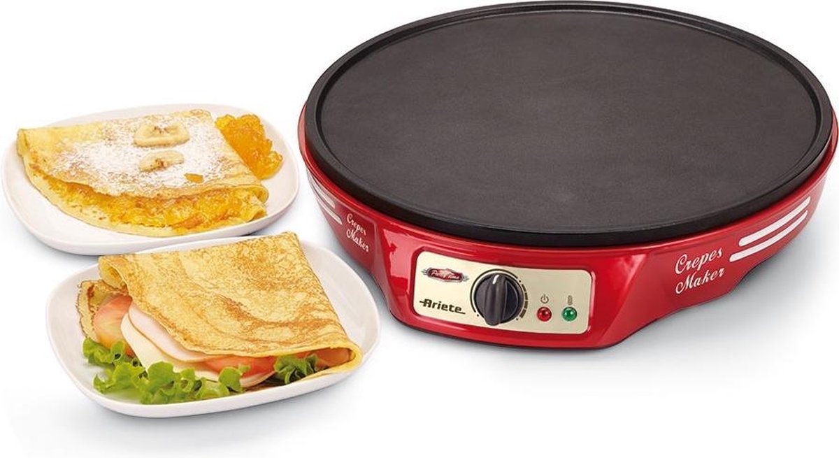 Ariete 183 Pannekoekmaker Retro - Rood