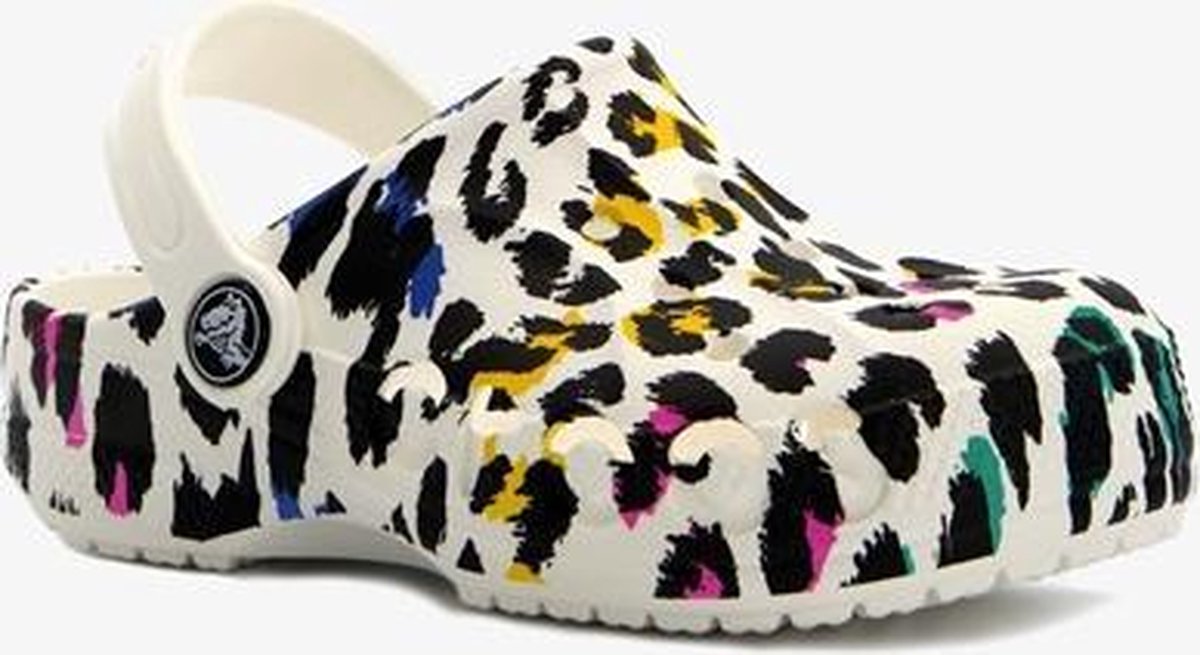 Crocs Baya kinder clogs luipaardprint - Wit - Maat 29/30