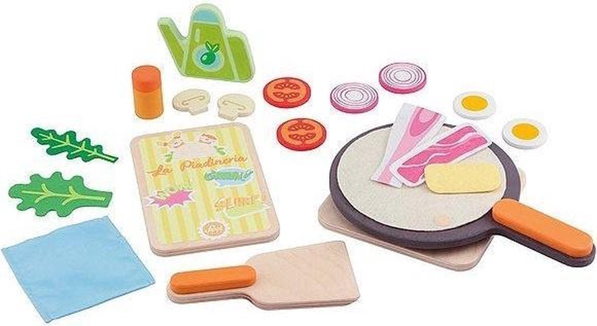Sevi Speelset Keuken Junior Hout 19-delig