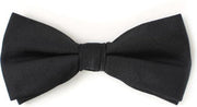 Bow tie silk black textured