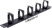 Alfaco 19-03 - 1U 5 voudige rangeerpaneel - kabelhouder 19 inch