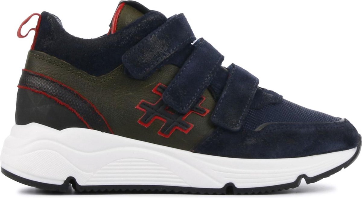 Hip Mannen Suède Lage sneakers / Jongensschoenen H1929 - Blauw - Maat 28