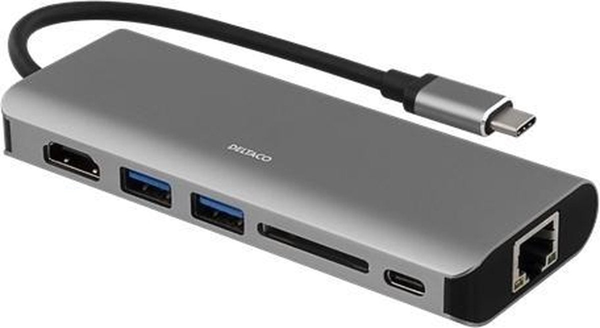 DELTACO USBC-1273 - USB-C Docking Station