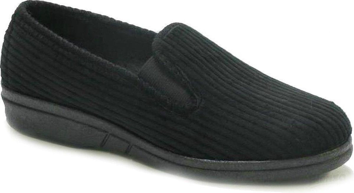 Blenzo - Sloffen Heren - Pantoffel Heren - Corduroy - zwart - 7359 - Maat 42