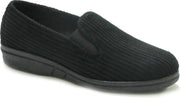 Blenzo - Sloffen Heren - Pantoffel Heren - Corduroy - zwart - 7359 - Maat 42