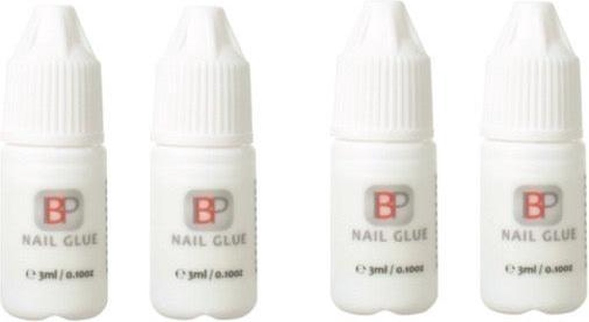 IBP Nagellijm - Tip lijm - Hoge Kwaliteit - 4 x 3ML
