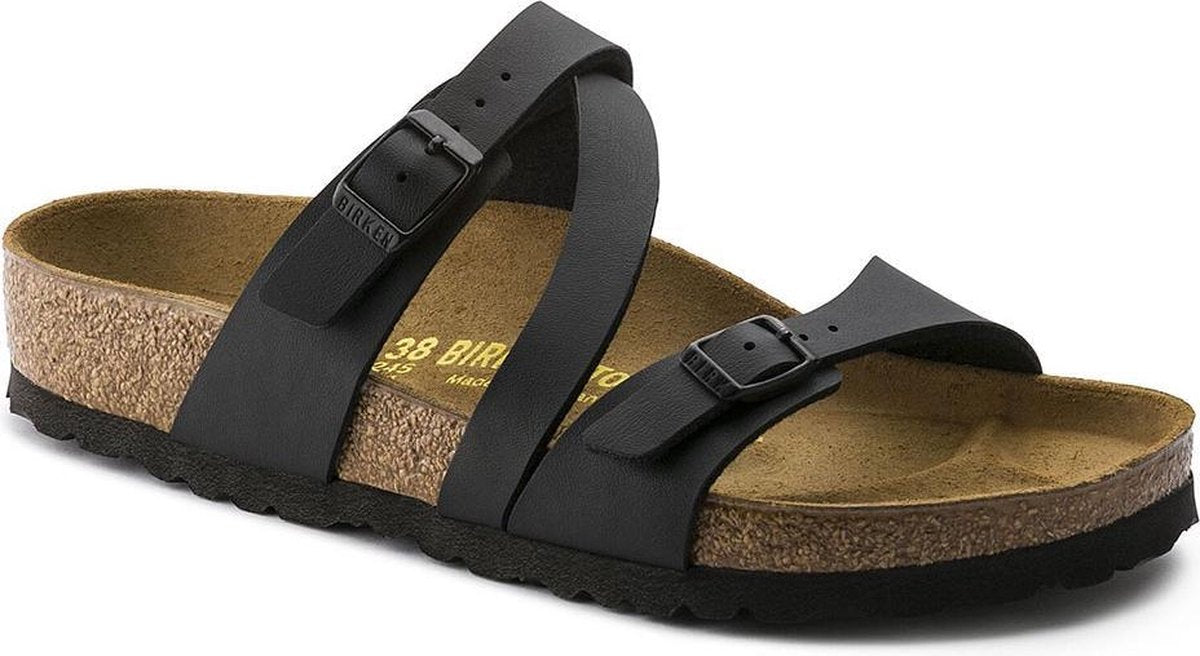Birkenstock - Dames Sandalen Salina BS Black (narrow) - Zwart - Maat 36
