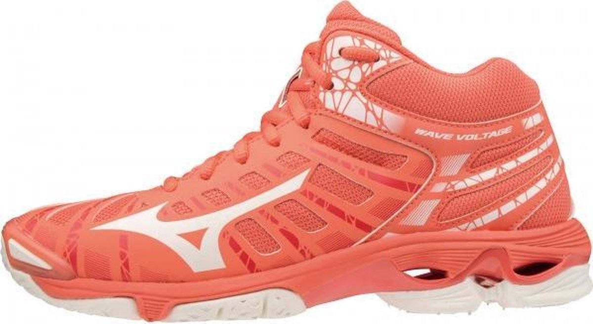 Mizuno Wave Voltage Mid Dames - roze - maat 40