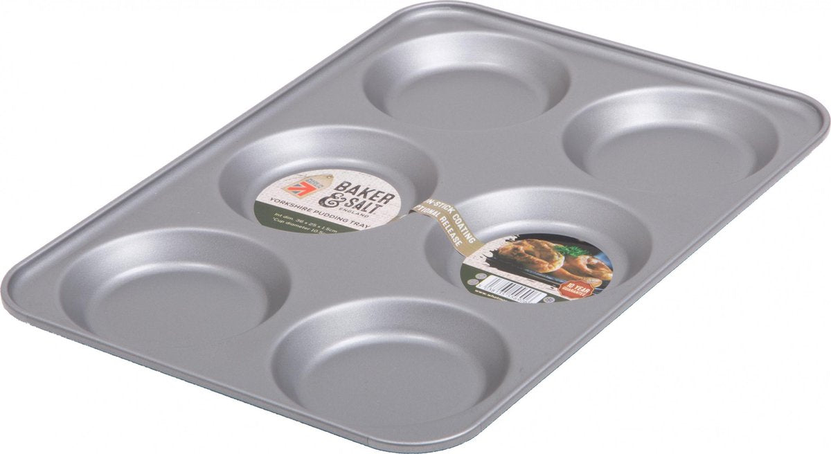 Wham Bakvorm Baker & Salt Yorkshire 36 X 25 Cm Carbon Zilver