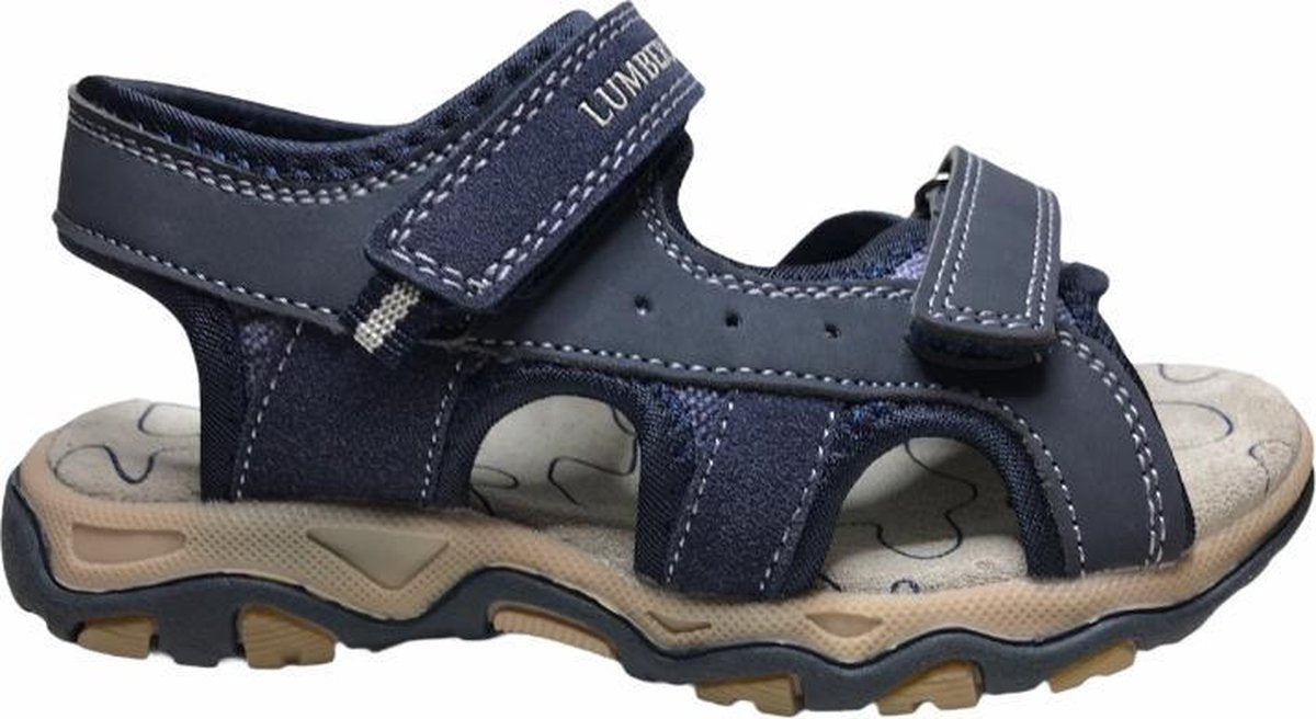 Lumberjack 2 velcro's jongens sandalen Levi Navy blauw mt 31