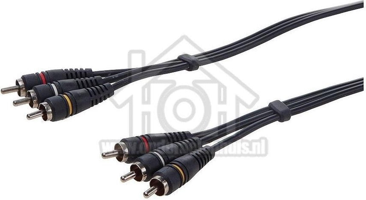 Tulp Kabel 3x RCA Male-3x RCA Male