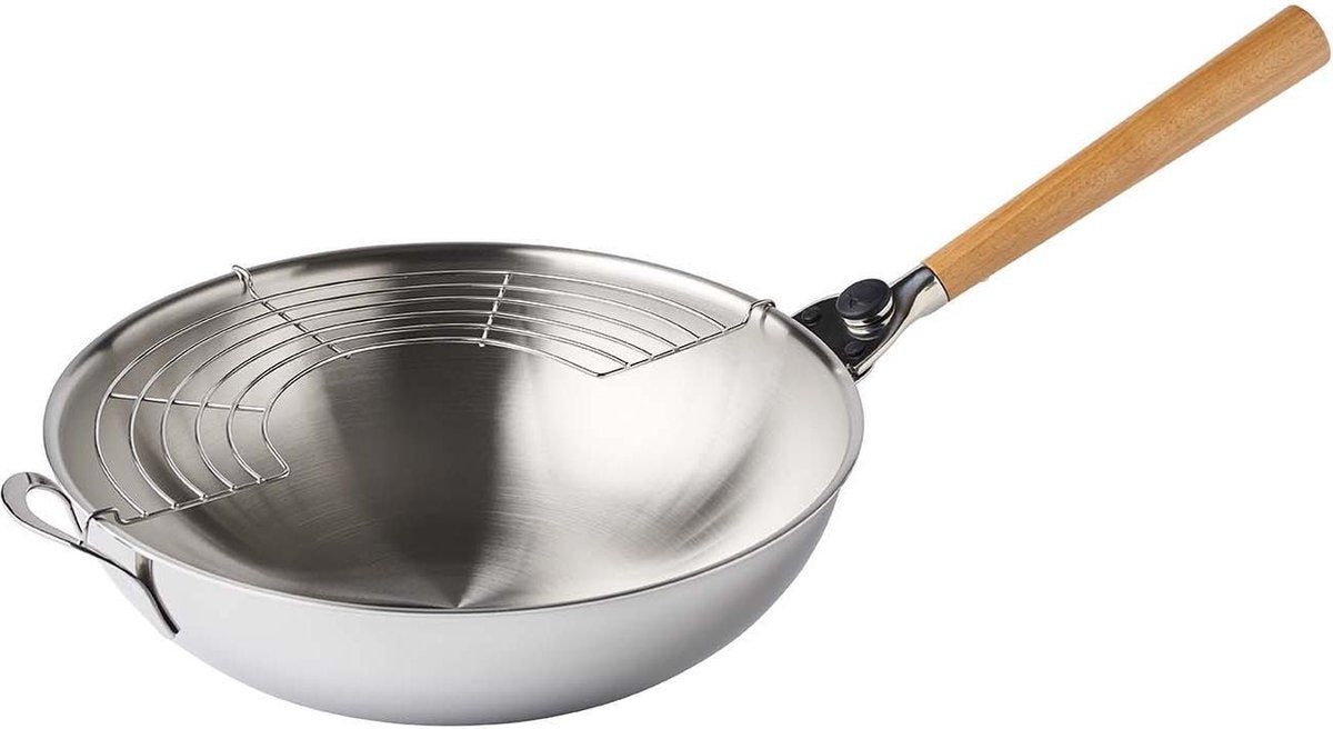 O'Wok Pan met Grillrek - Mastrad