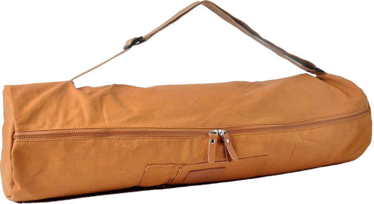 #DoYourYoga - yogatas - »Sunita« - yogabag van canvas - 63 x 13 cm. - perzik