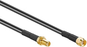 Goobay RP-SMA (m) - RP-SMA (v) verlengkabel - LMR195/RF195 - 50 Ohm / zwart - 5 meter