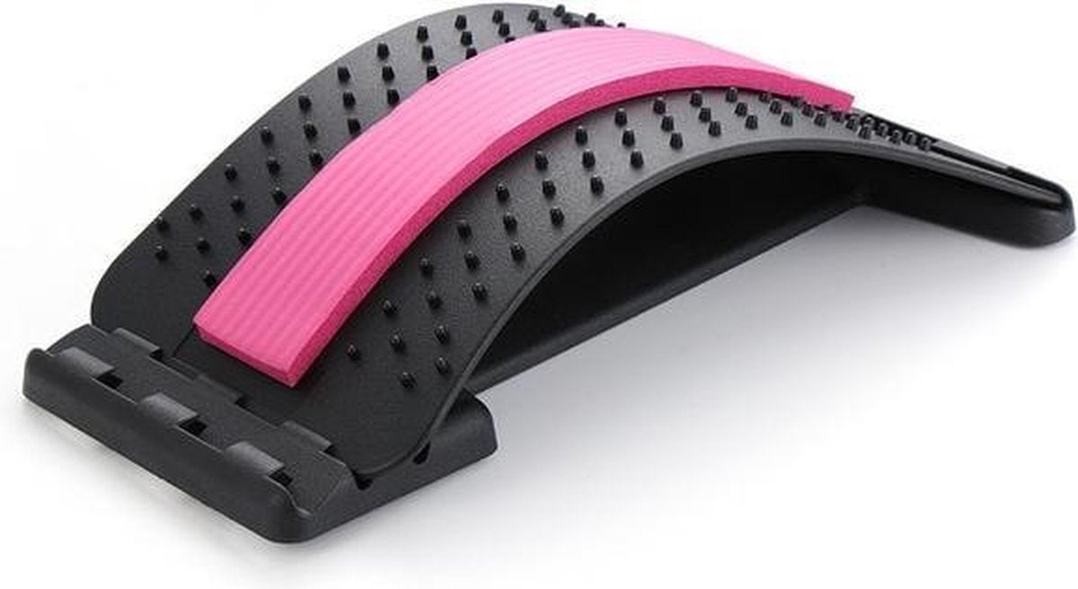 Rugstretcher | Roze | Verstelbaar | Back Massager | Backstretcher | Rug Stretcher | Rugmasseur | Acupunctuur Massage Apparaat | Onderrug klachten | Rug corrector | Acupressuur | Lumbale correctie