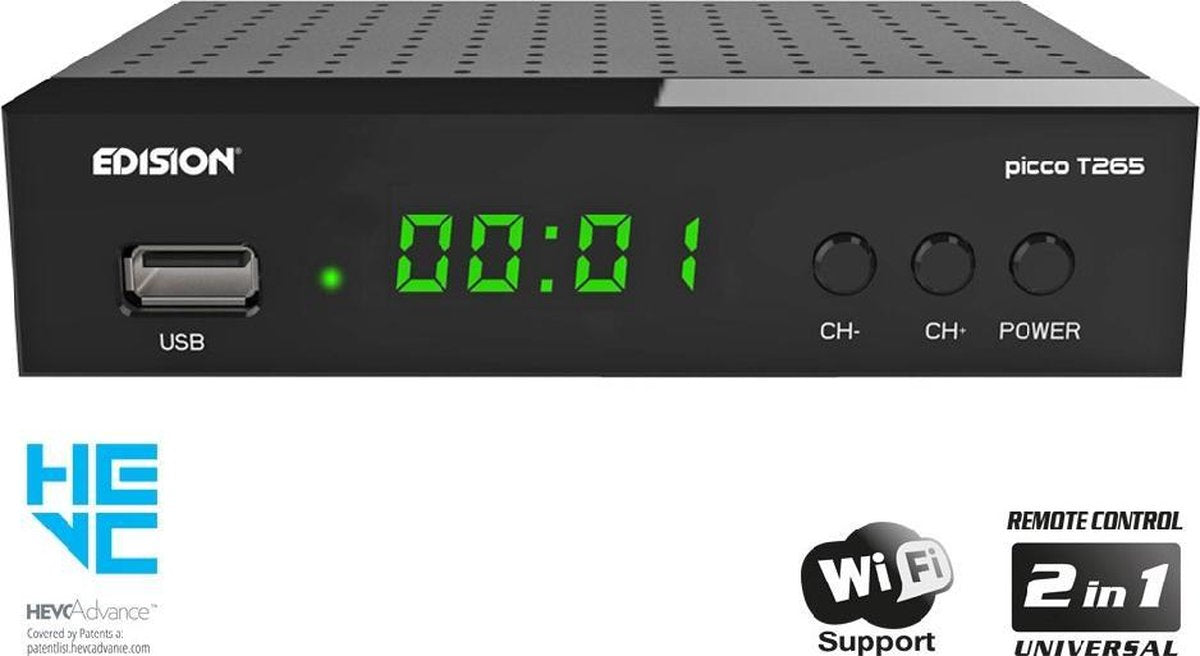 Edision Picco T265 DVB-T2 Ontvanger