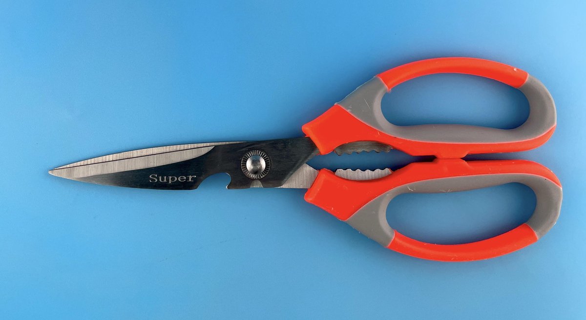 Schaar - Keukenschaar - Huishoudschaar - Multifunctioneel - Oranje - 21 cm