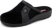 Blenzo Heren Pantoffels - 7864 - Corduroy - Muil - Zwart - Maat 40