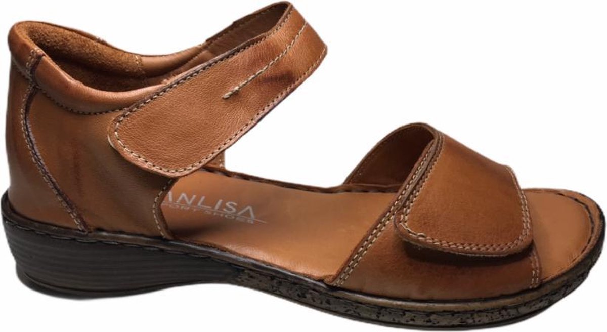 manlisa dames sandalen S245-534 cognac mt 36