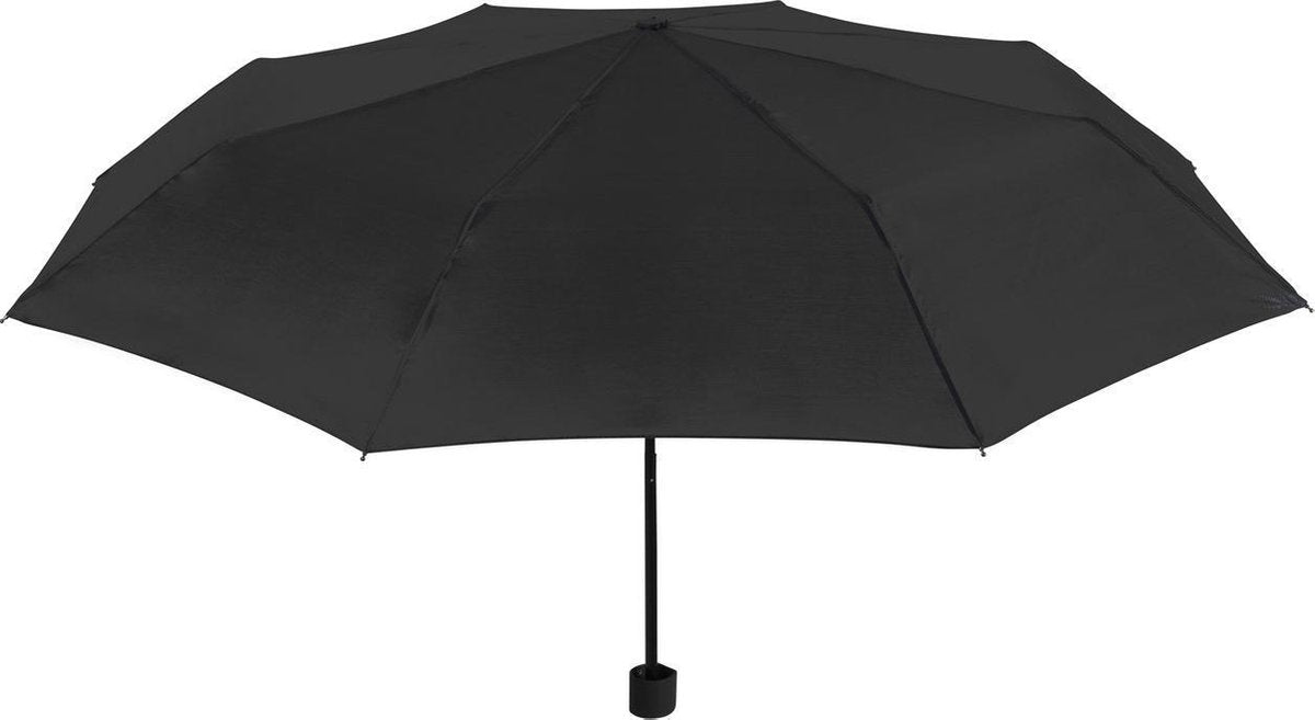 Perletti Mini-paraplu Handmatig 54 Cm Microvezel Zwart