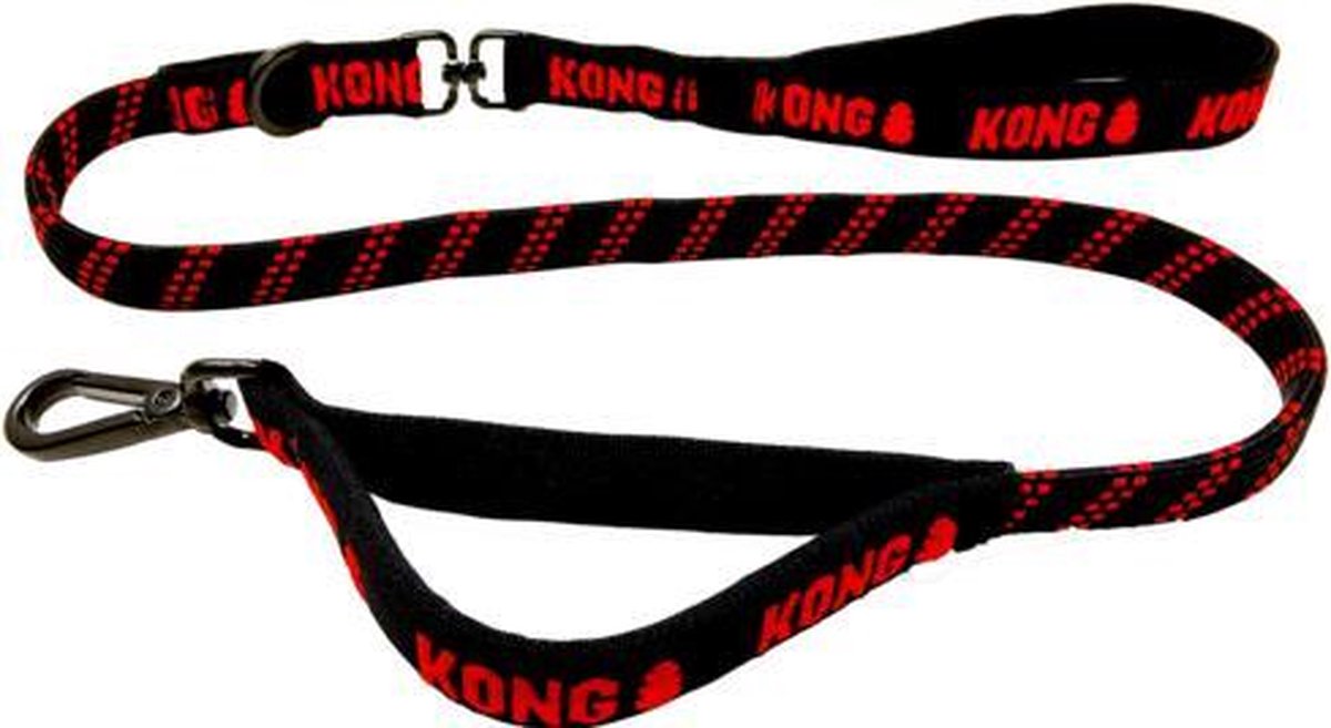 Kong - Hondenriem - Zero-shock - Handgreep - Zwart
