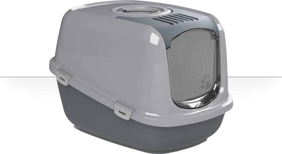 PeeWee EcoDome Kattenbak XXL- Antraciet/Grijs - 66.5 x 48.5 x 46.5 cm