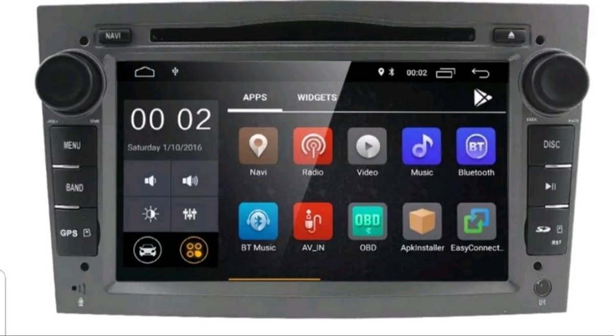 Android 6.0 DVD LOOK navigatie radio 7” Opel Astra Corsa Zafira Vectra Vivaro