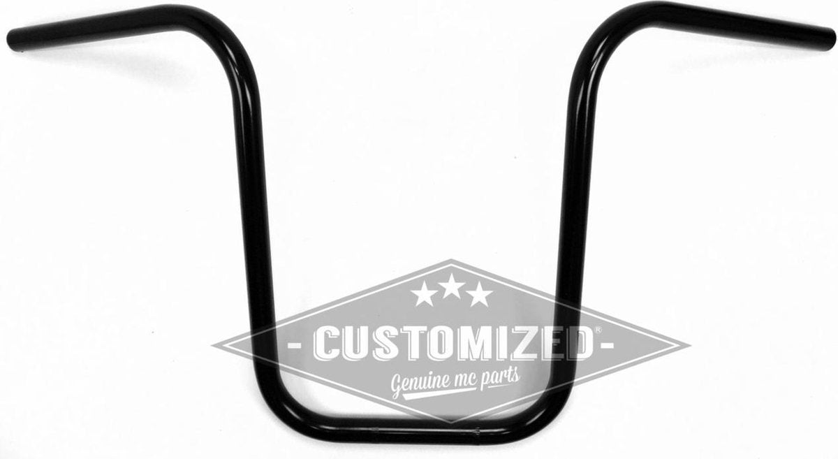 7/8 Inch (22mm) Universeel Stuur Narrow Ape Hanger 38cm Zwart