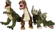 DinoWorld dinosaurus pluche met plastic tanden 3ass 62-73cm
