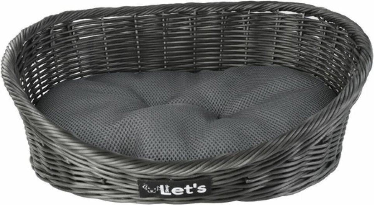 Let's Sleep Pet Bed Antraciet 54 x 40 cm