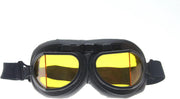 Zwarte pilotenbril geel glas