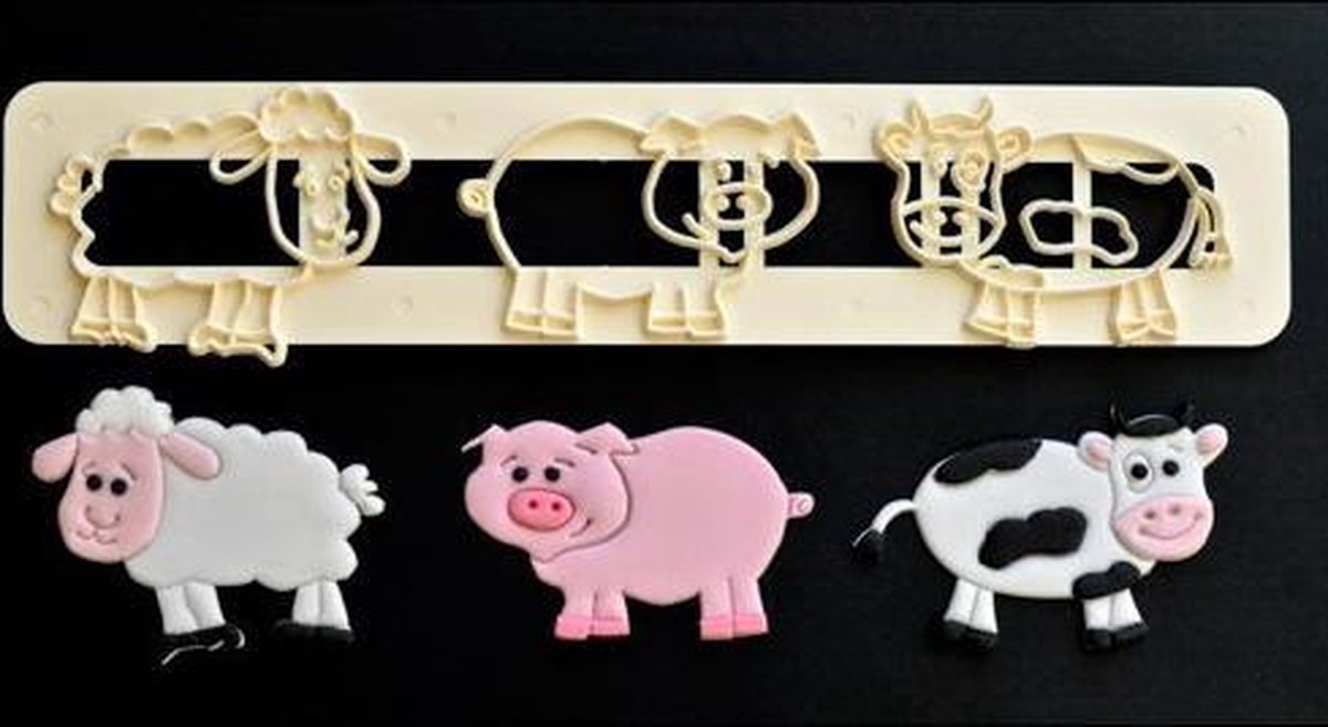 FMM Large Cute Farm Animals Tappits