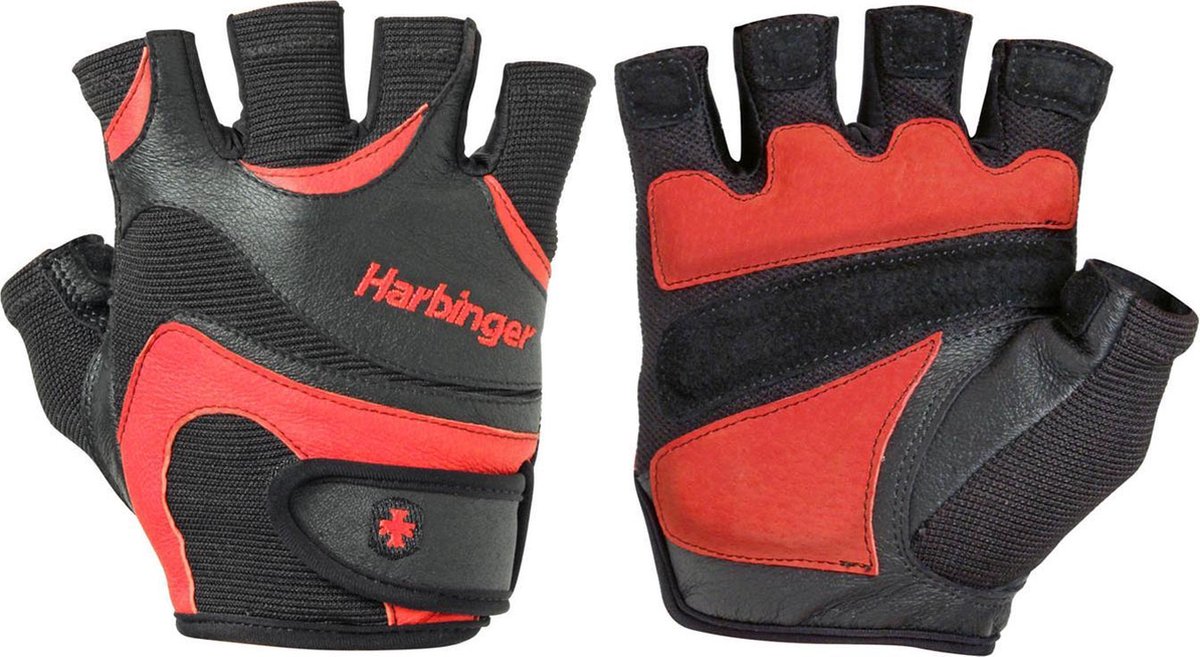 Harbinger - Pro FlexFit Handschoen - Fitness Handschoenen - M - Zwart/Rood