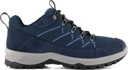 Travelin' Svendborg - Lage Heren wandelschoenen - Waterdicht en ademend - Blauw Leer - Maat 46