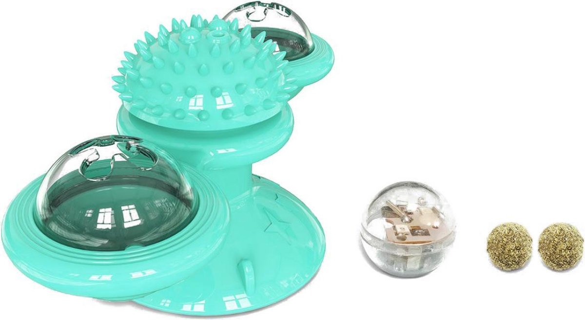 Multi-Spinner Kattenspeelgoed - Intelligentie - Zuignap