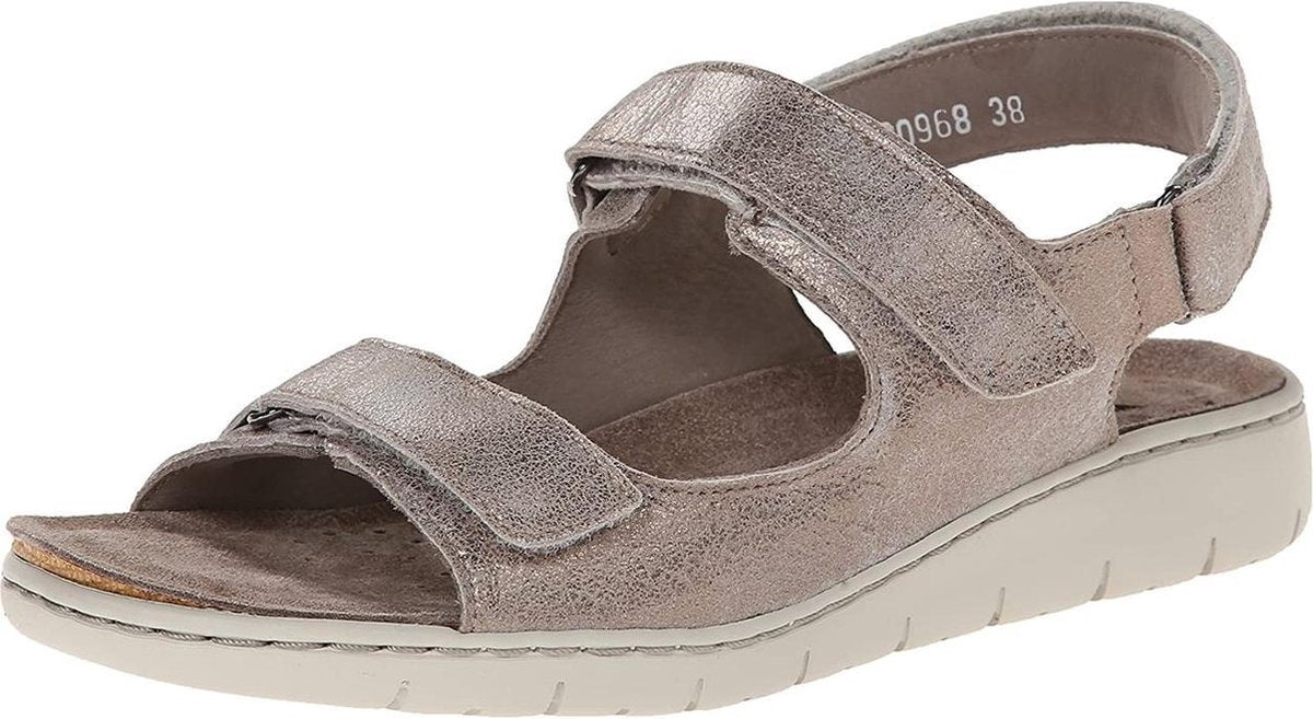 Mephisto ILONA - dames sandaal - donker taupe - maat 39 - BREED LEEST