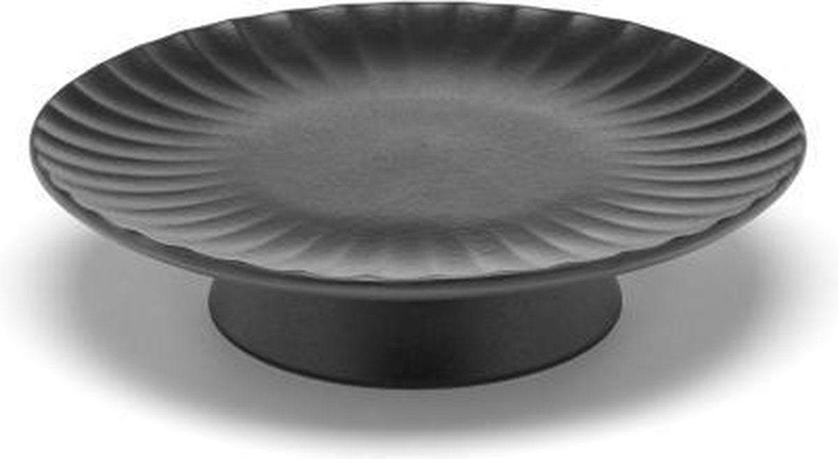 Taartenplateau zwart 24cm Inku Sergio Herman Serax