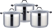 Edënbërg Classic Line - Luxe Pannenset - 6-delig - RVS - 9 laags bodem