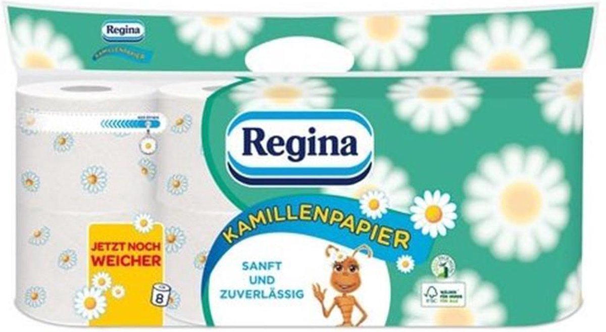 Wc papier met Kamille - Toiletpapier met Kamille - Zacht wc papier - WC papier voor de gevoelige huid - 3 laags kwaliteit toiletpapier