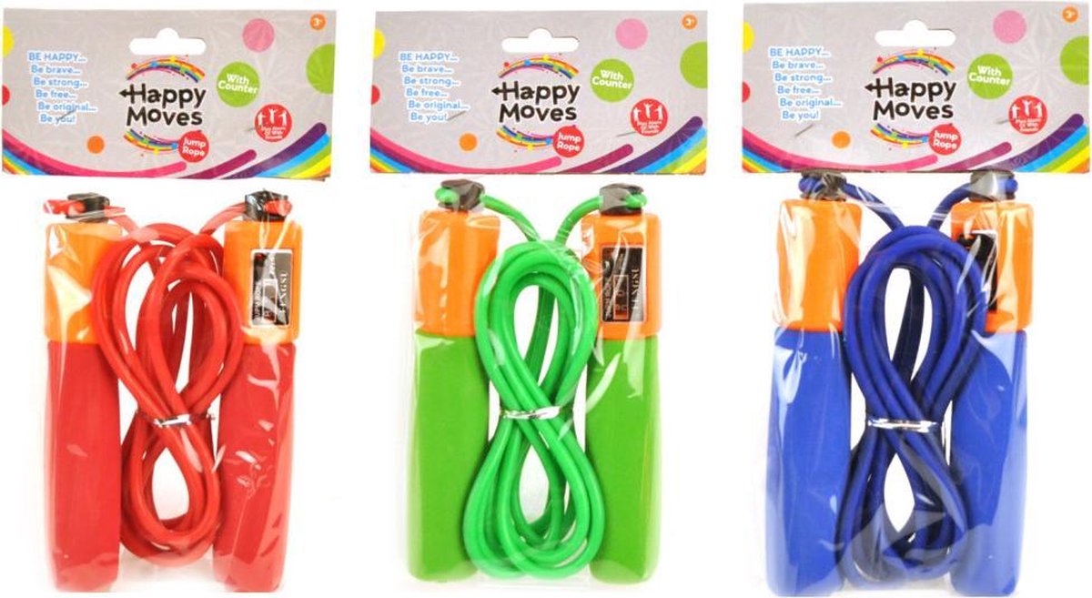 Springtouw met Teller 280 cm Assorti