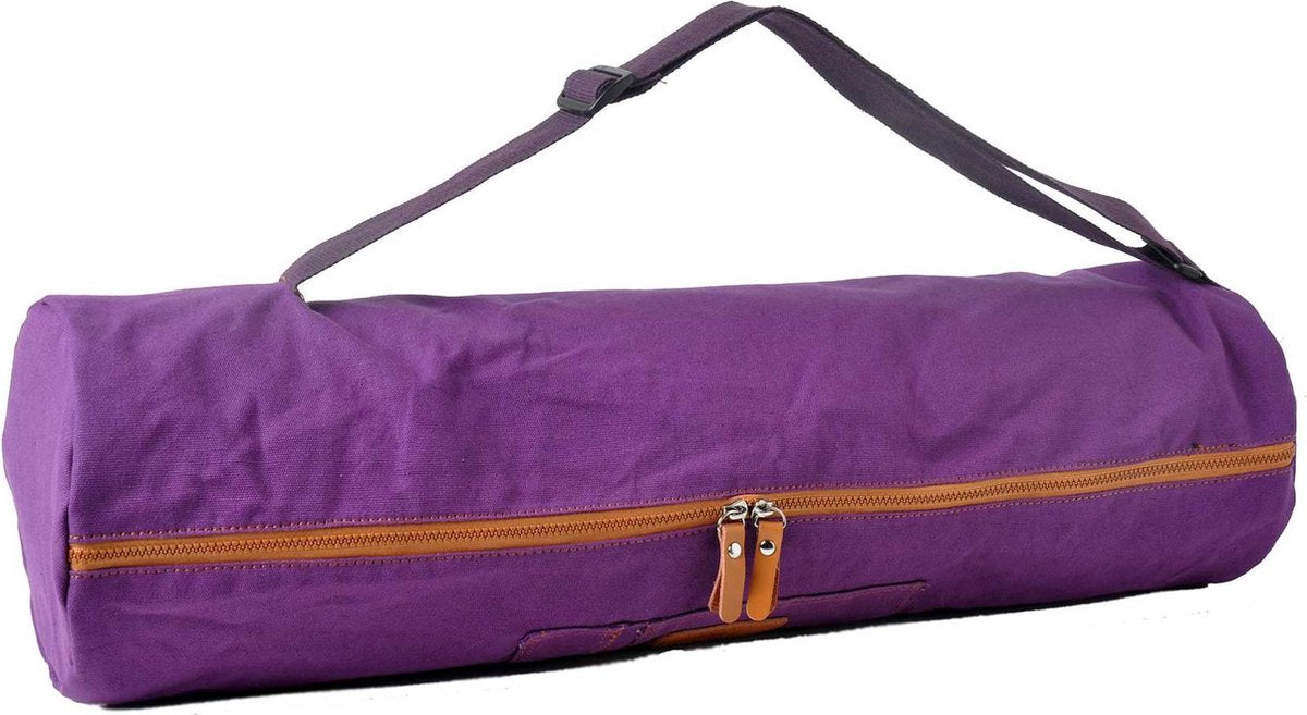 #DoYourYoga - yogatas - »Sunita« - yogabag van canvas - 68 x 20 cm. - lila