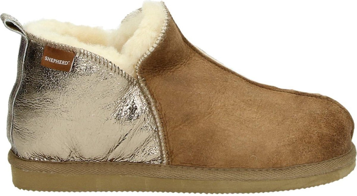 Shepherd Annie dames pantoffel - Camel - Maat 42