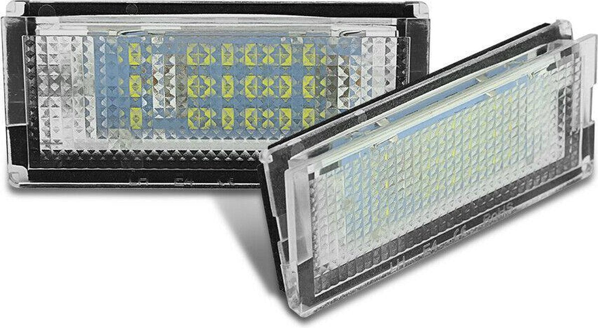 LED Kentekenverlichtingset (2) SMD BMW E46 4Drs wit  6000 K met e-keur
