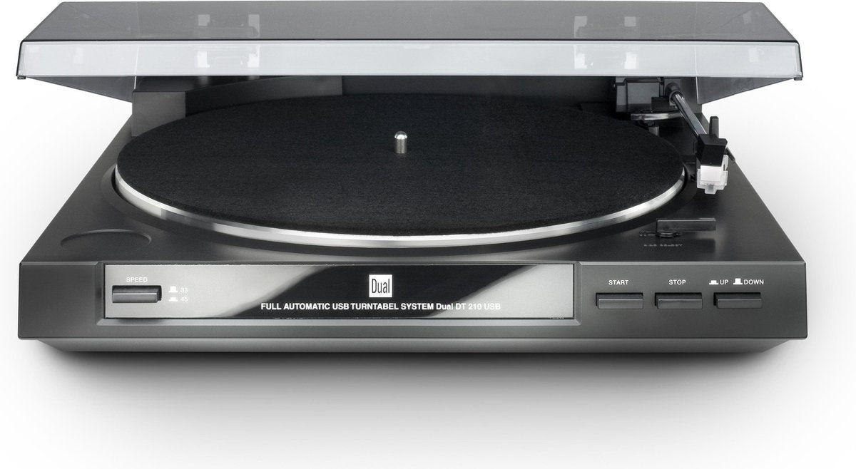 Dual DT 210-1 USB USB-platenspeler Belt drive Zwart