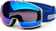 Briko Nyira Free Fighter 7.6 Ski Goggles With 2 Lenses SILVR BL GLD - BM3P1 - Maat One size