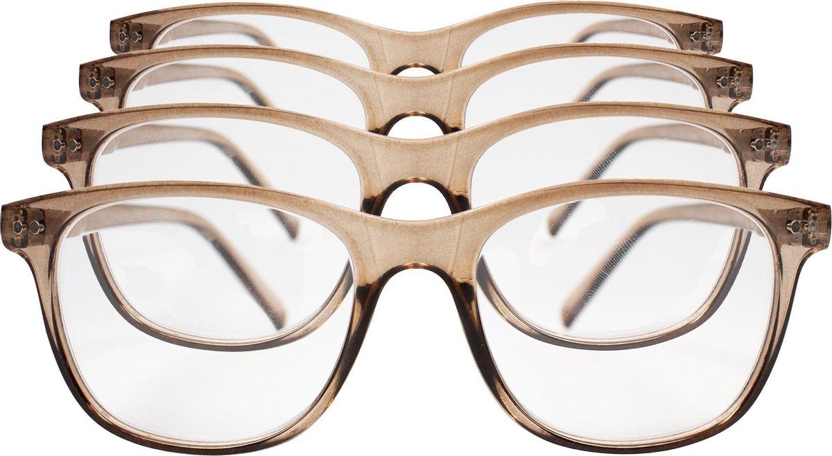Etos leesbril shiny nude+1.5 - 4 stuks