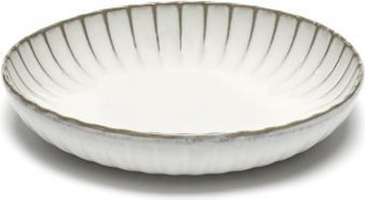 Bord Diep Inku Wit 23 cm Sergio Herman Surface Serax 2st.