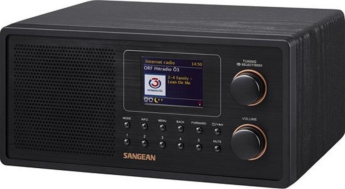Sangean WFR-30 Internetradio met DAB+ - WiFi - Aux-In - Zwart